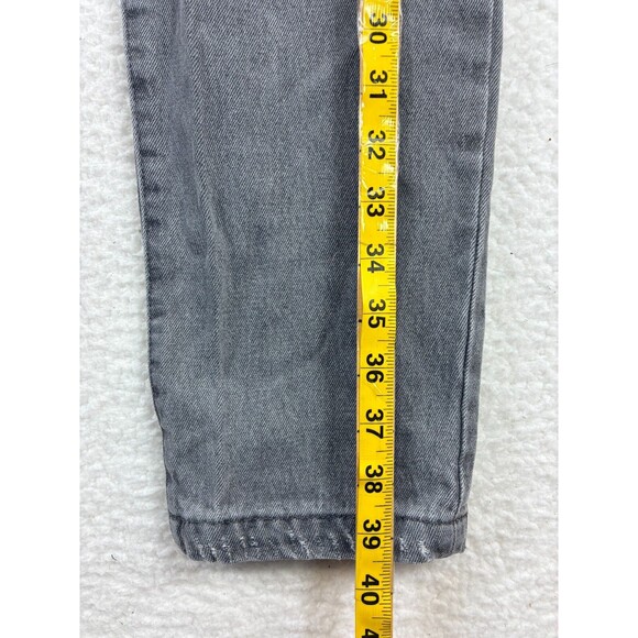 RSQ 90s High Rise Straight Jeans Womens 26 Gray Distressed Y2K Grunge Denim - Picture 9 of 15